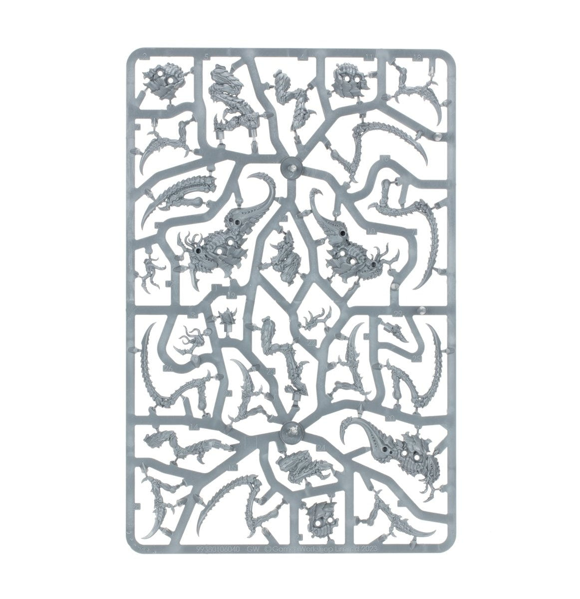 Tyranids Von Ryan's Leapers unpainted plastic sprue, frame 1 of 1