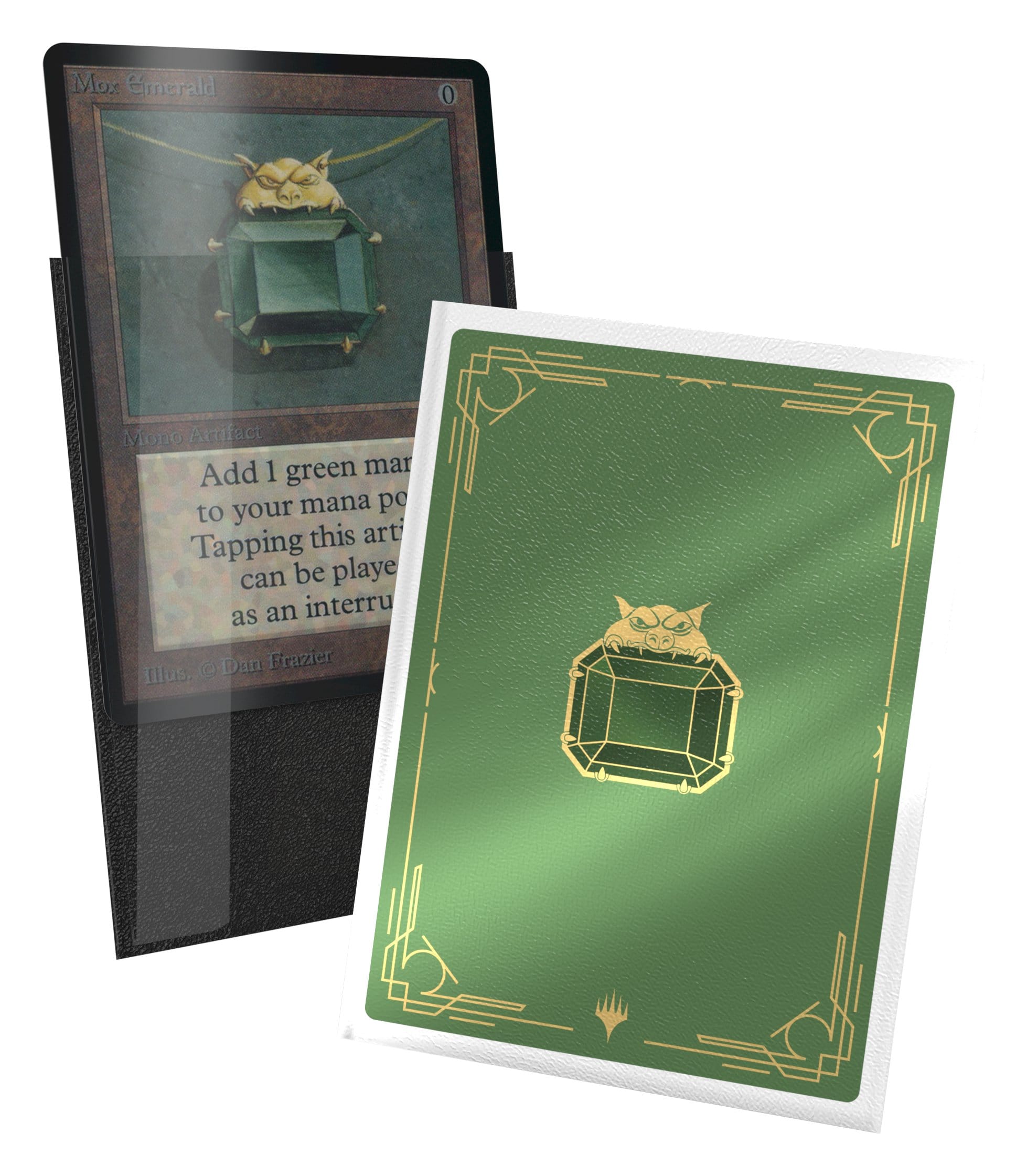 Mox Emerald sleeve front and back detail
