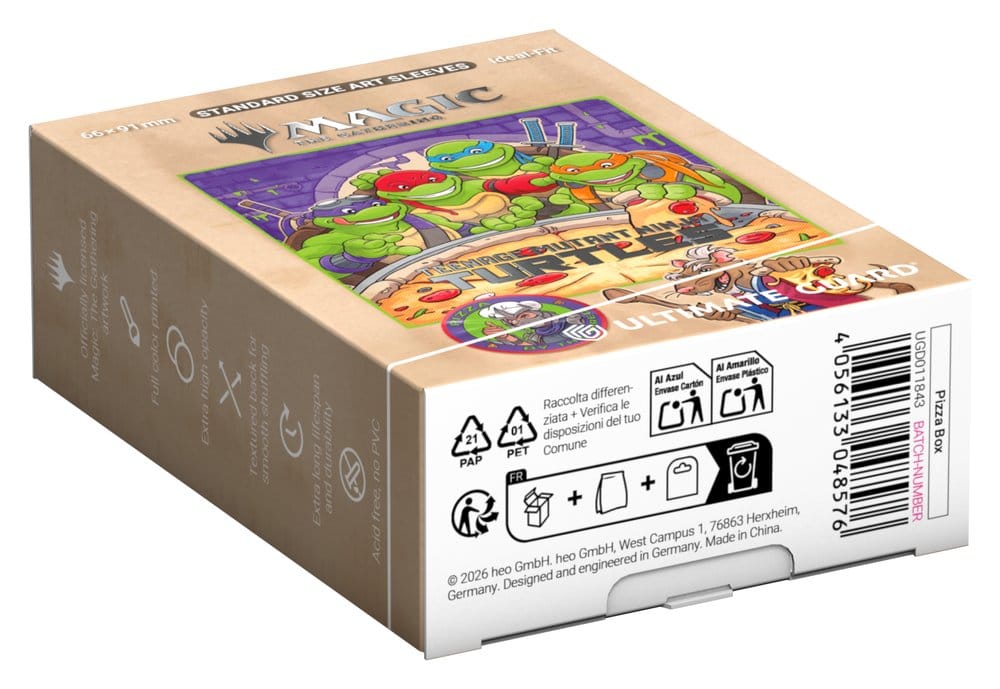 Ultimate Guard Art Sleeves MTG | TMNT - Pizza Box - Loaded Dice