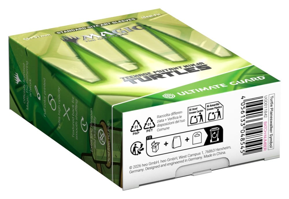 Ultimate Guard Art Sleeves MTG | TMNT - Planeswalker Symbol - Loaded Dice
