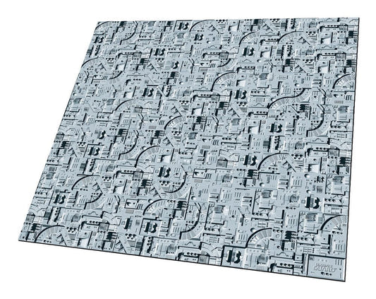 Ultimate Guard Battle-Mat 3' Starship 91 x 91 cm, sci-fi starship deck design laid flat