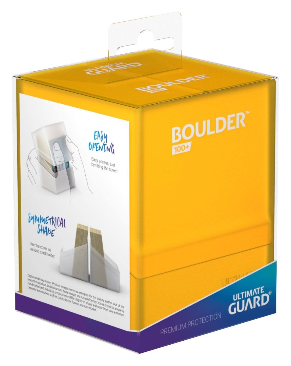Ultimate Guard Boulder 100+ - Amber - Loaded Dice