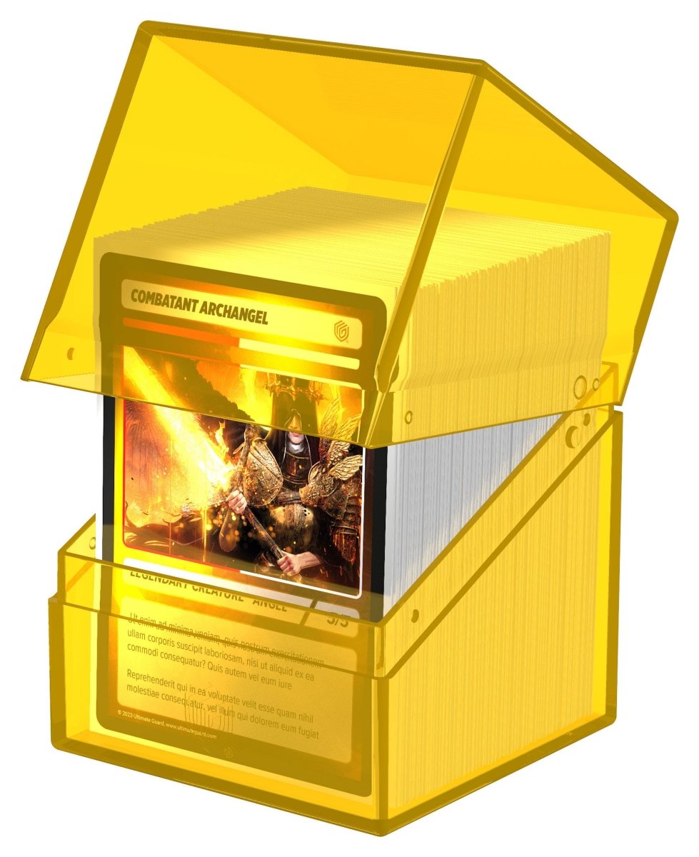 Ultimate Guard Boulder 100+ Clear - Amber - Loaded Dice