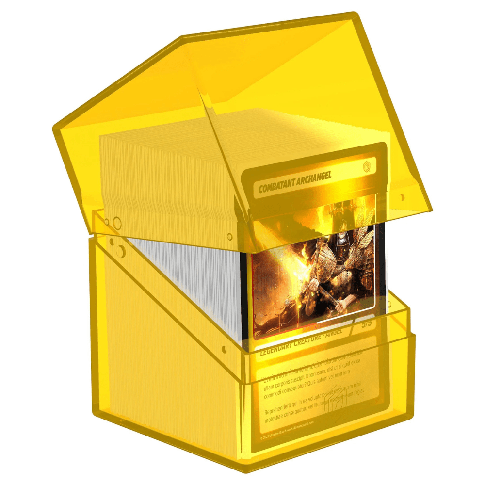 Ultimate Guard Boulder 100+ Clear - Amber - Loaded Dice