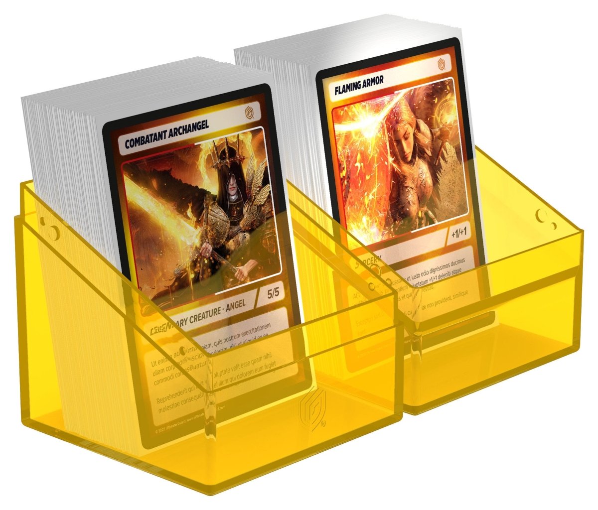 Ultimate Guard Boulder 100+ Clear - Amber - Loaded Dice