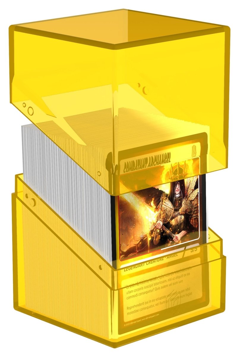 Ultimate Guard Boulder 100+ Clear - Amber - Loaded Dice