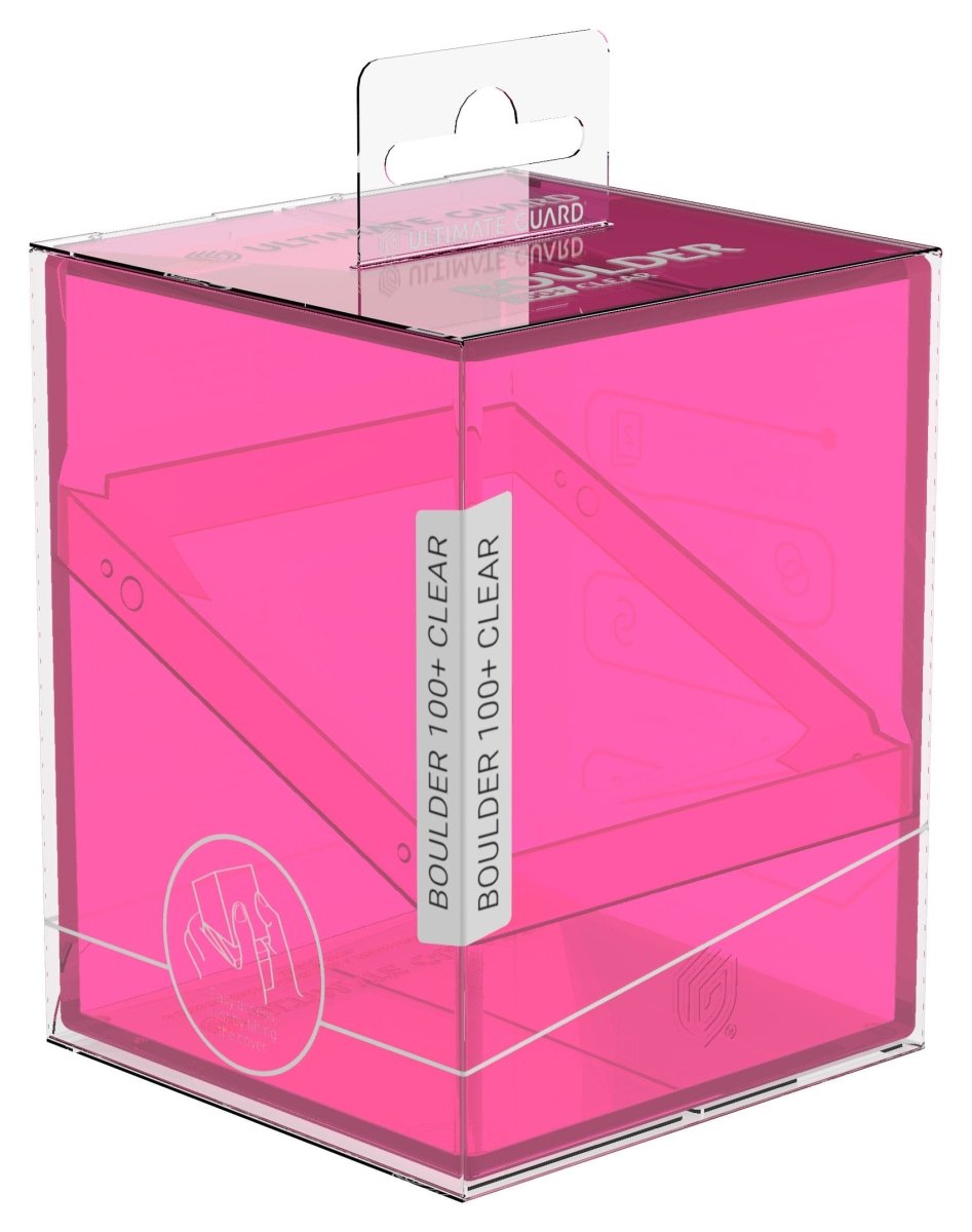 Ultimate Guard Boulder 100+ Clear - Rhodonite - Loaded Dice