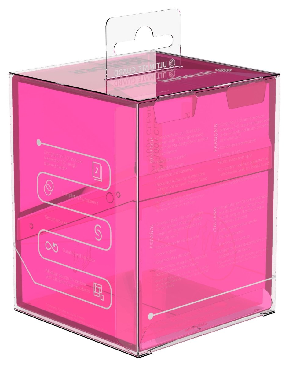 Ultimate Guard Boulder 100+ Clear - Rhodonite - Loaded Dice