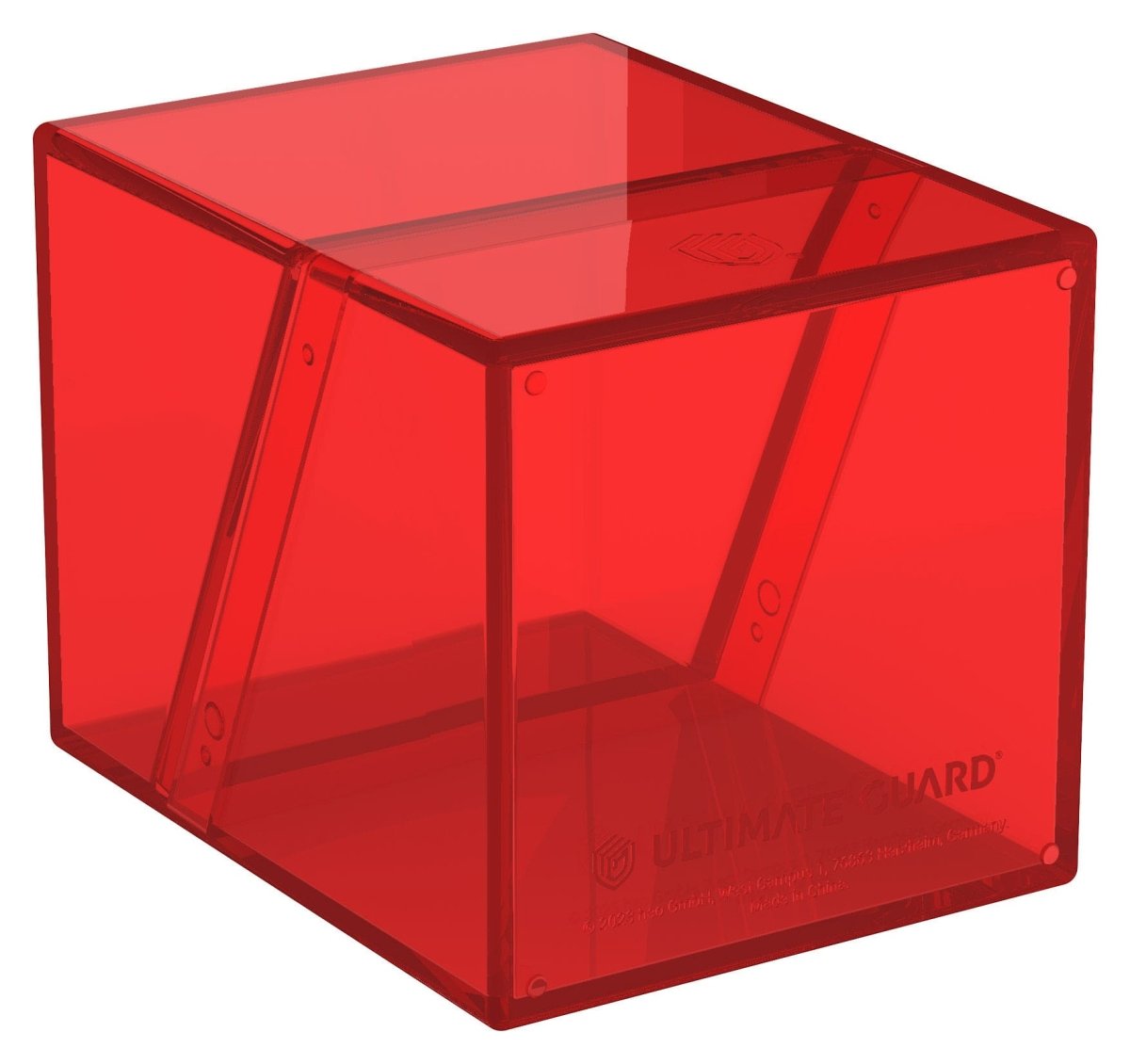 Ultimate Guard Boulder 100+ Clear - Ruby - Loaded Dice