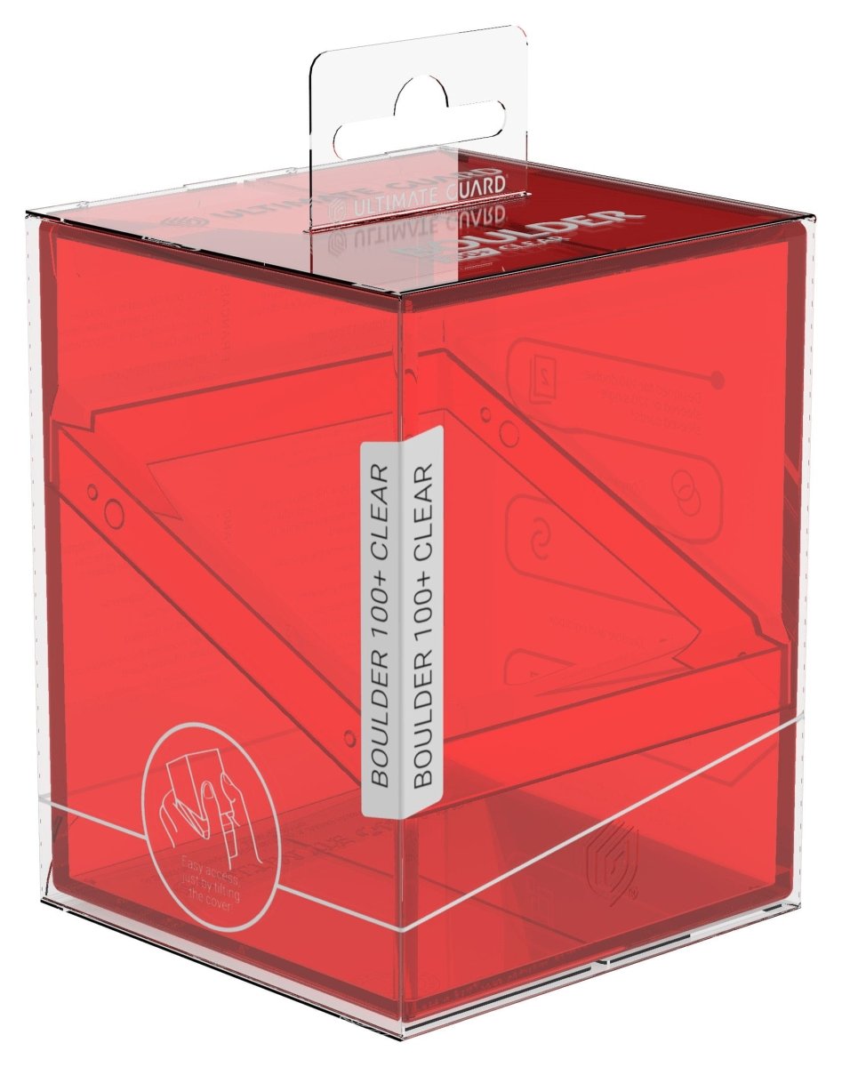 Ultimate Guard Boulder 100+ Clear - Ruby - Loaded Dice