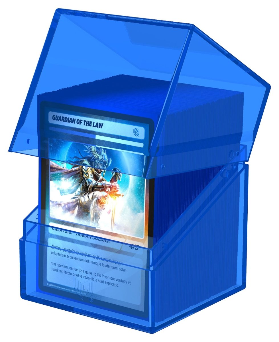 Ultimate Guard Boulder 100+ Clear - Sapphire - Loaded Dice