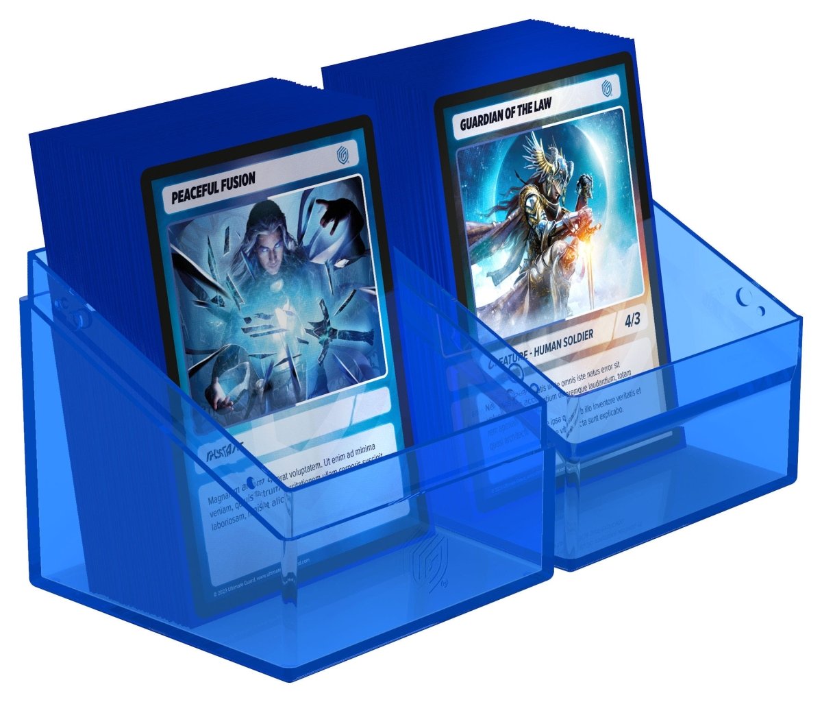 Ultimate Guard Boulder 100+ Clear - Sapphire - Loaded Dice