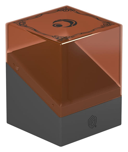 Ultimate Guard Boulder 100+ MTG Lorwyn Eclipsed Boggarts deck box, closed, front view showing printed lid emblem