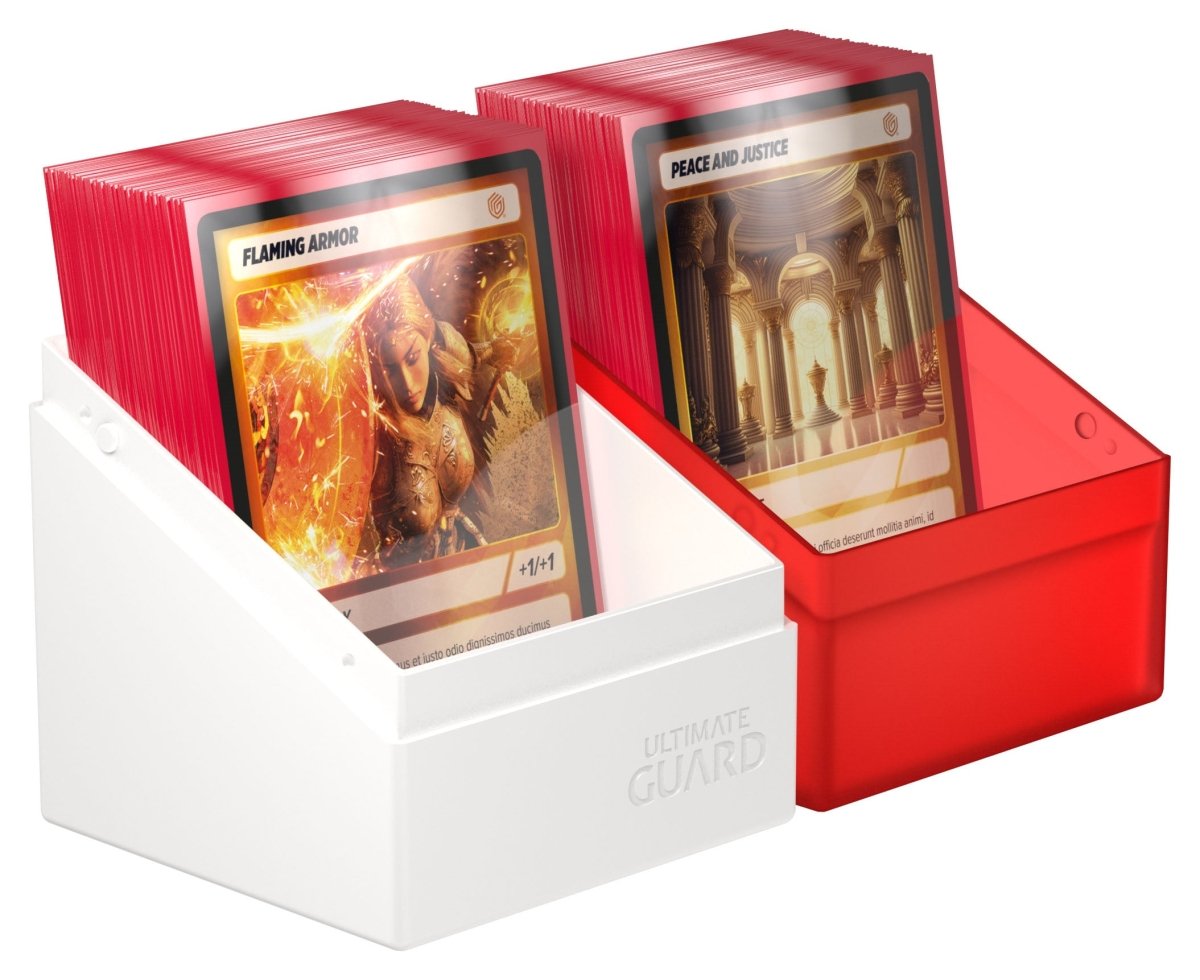 Ultimate Guard Boulder 100+ Synergy - Red/White - Loaded Dice