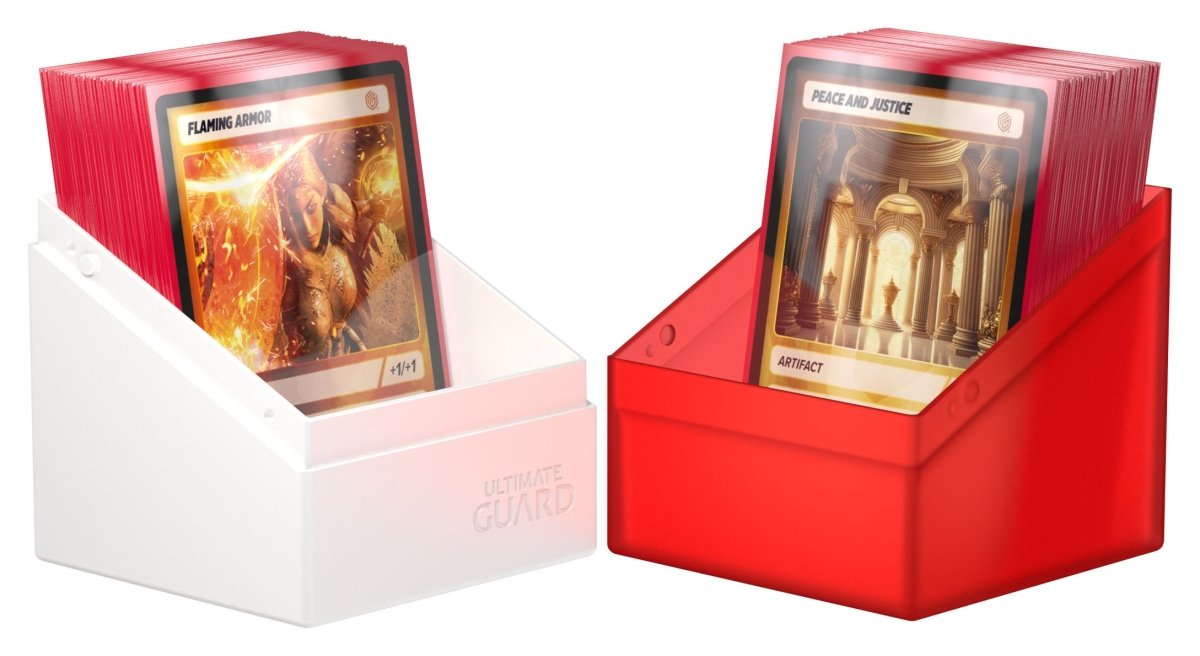 Ultimate Guard Boulder 100+ Synergy - Red/White - Loaded Dice