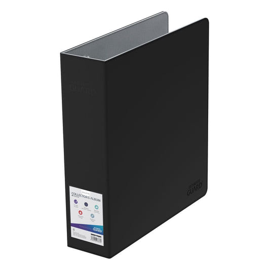 Ultimate Guard Collector's Album Xenoskin Regular black ring binder, empty, standing, spine view