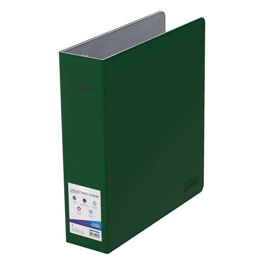 Ultimate Guard Collector's Album Xenoskin Regular green ring binder, empty, standing, spine view