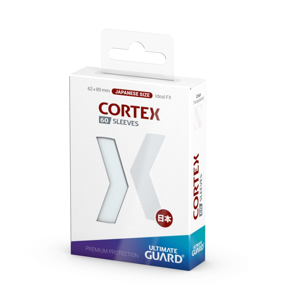Ultimate Guard Cortex Sleeves Japanese Size (60) - Transparent - Loaded Dice