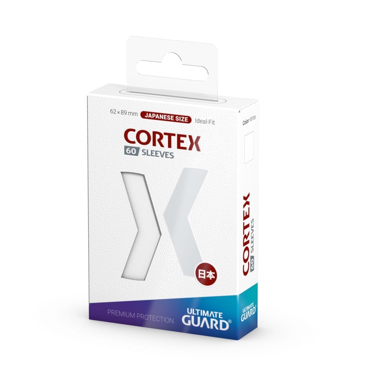 Ultimate Guard Cortex Sleeves Japanese Size (60) - White - Loaded Dice