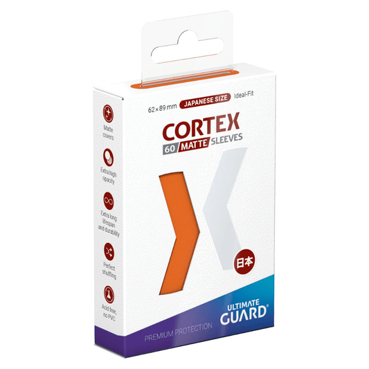 Ultimate Guard Cortex Sleeves Matte Japanese Size (60) - Orange - Loaded Dice