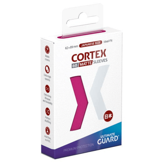 Ultimate Guard Cortex Sleeves Matte Japanese Size (60) - Pink - Loaded Dice