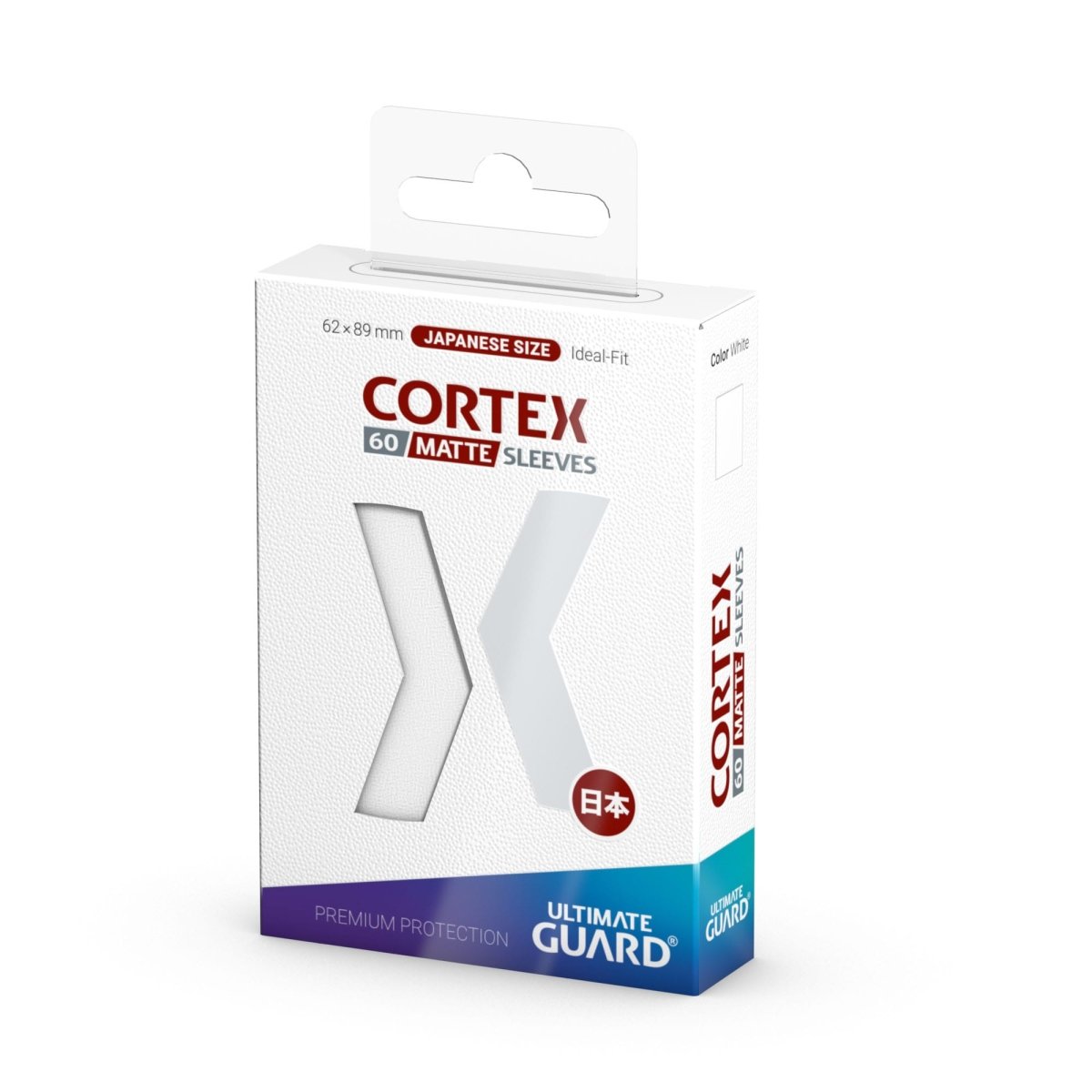 Ultimate Guard Cortex Sleeves Matte Japanese Size (60) - White - Loaded Dice