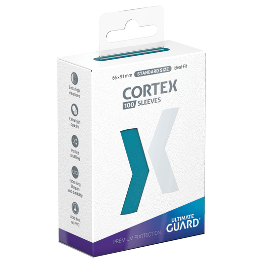Ultimate Guard Cortex Sleeves Standard Size (100) - Petrol - Loaded Dice