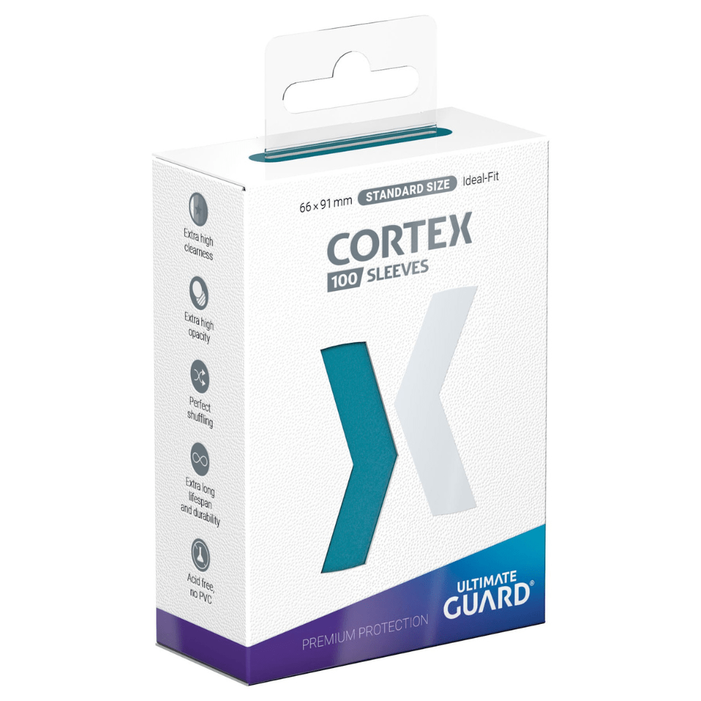 Ultimate Guard Cortex Sleeves Standard Size (100) - Petrol - Loaded Dice