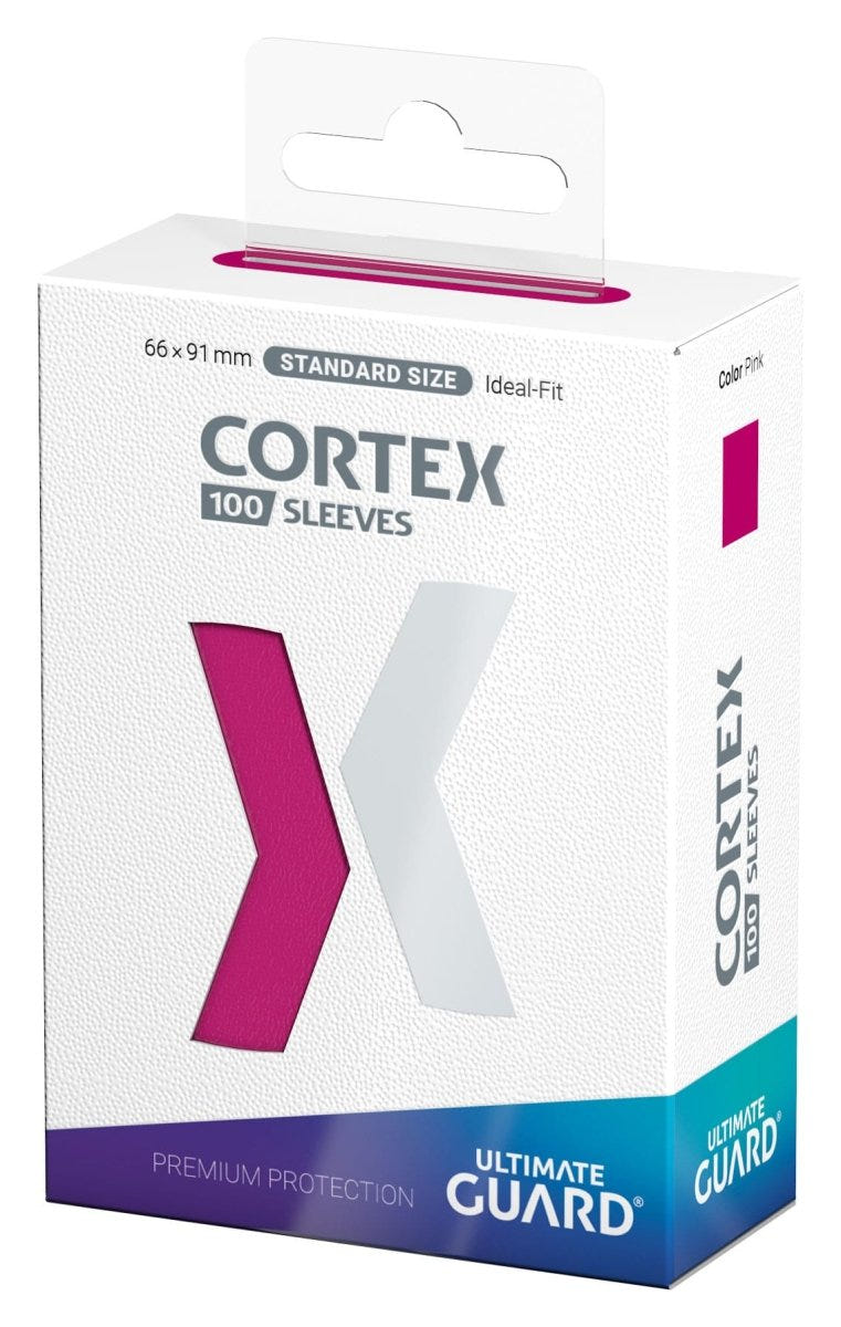 Ultimate Guard Cortex Sleeves Standard Size (100) - Pink - Loaded Dice