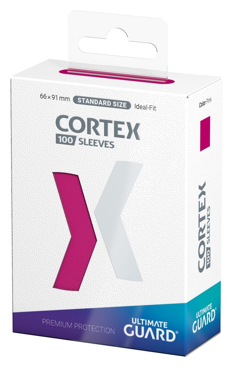 Ultimate Guard Cortex Sleeves Standard Size (100) - Pink - Loaded Dice