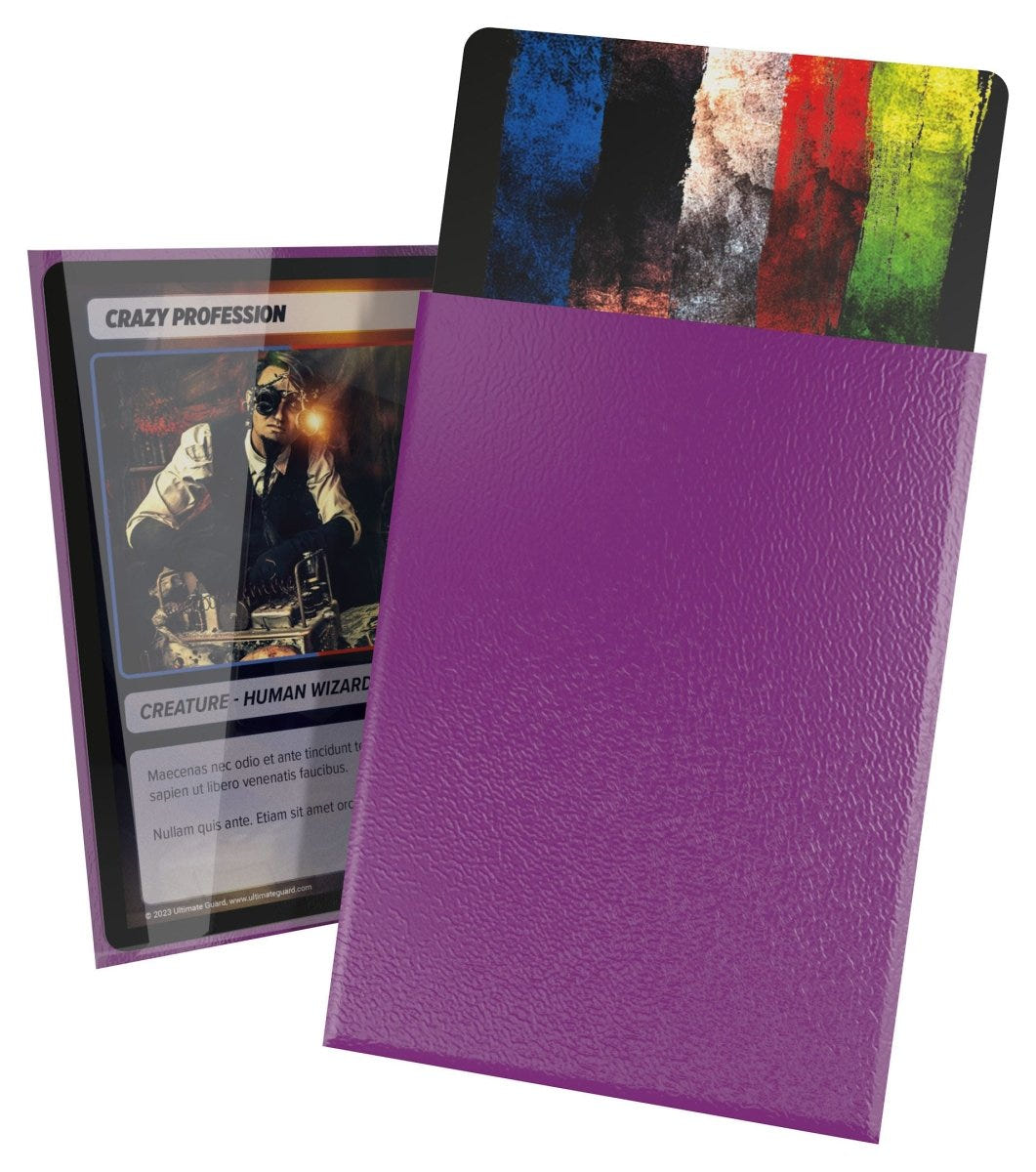 Ultimate Guard Cortex Sleeves Standard Size (100) - Purple - Loaded Dice