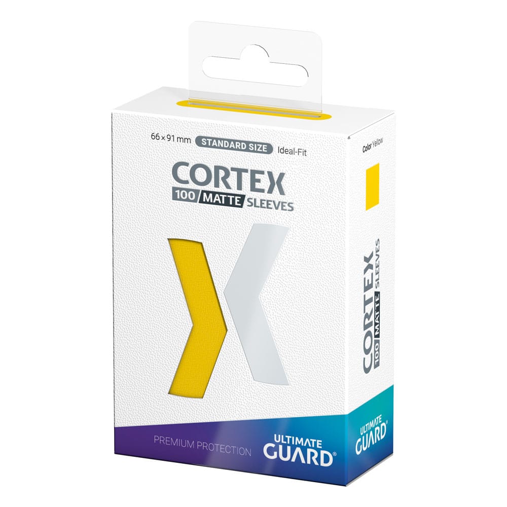 Ultimate Guard Cortex Sleeves Standard Size Matte Yellow (100) - Loaded Dice