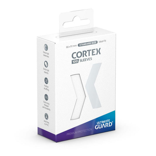 Ultimate Guard Cortex Sleeves Standard Size White (100) - Loaded Dice