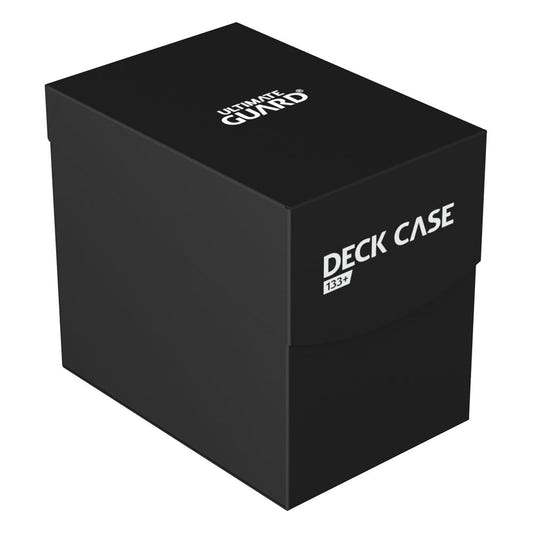 Ultimate Guard Deck Case 133+ in black, closed, front view with Deck Case logo