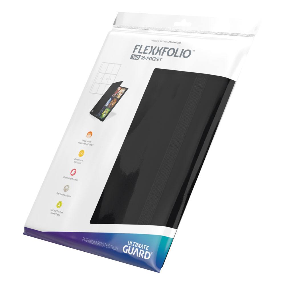 Ultimate Guard Flexxfolio 360 - 18-Pocket Black - Loaded Dice