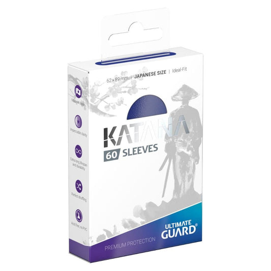 Ultimate Guard Katana Sleeves Japanese Size (60) - Blue - Loaded Dice