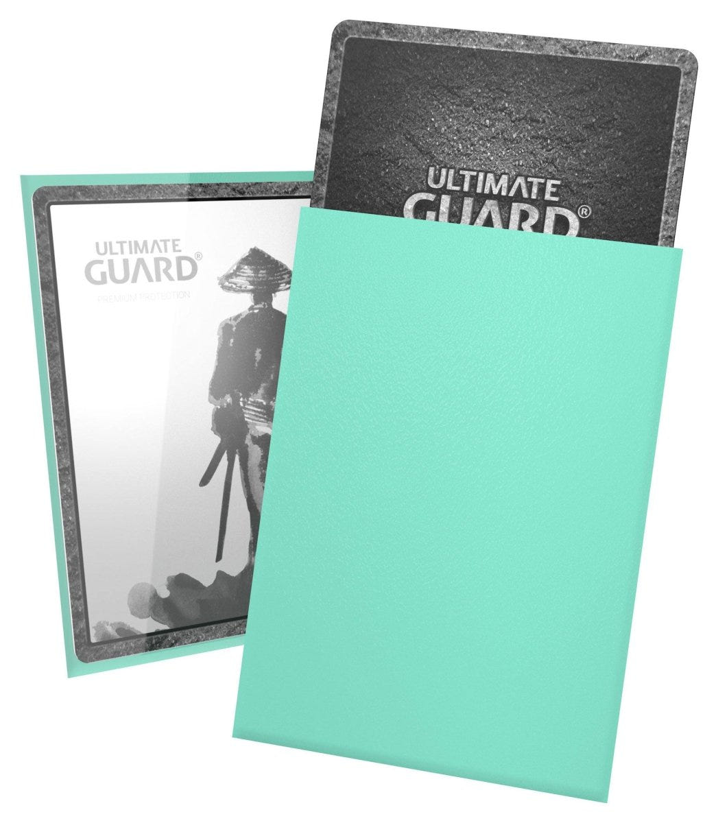 Ultimate Guard Katana Sleeves Japanese Size (60) - Turquoise - Loaded Dice