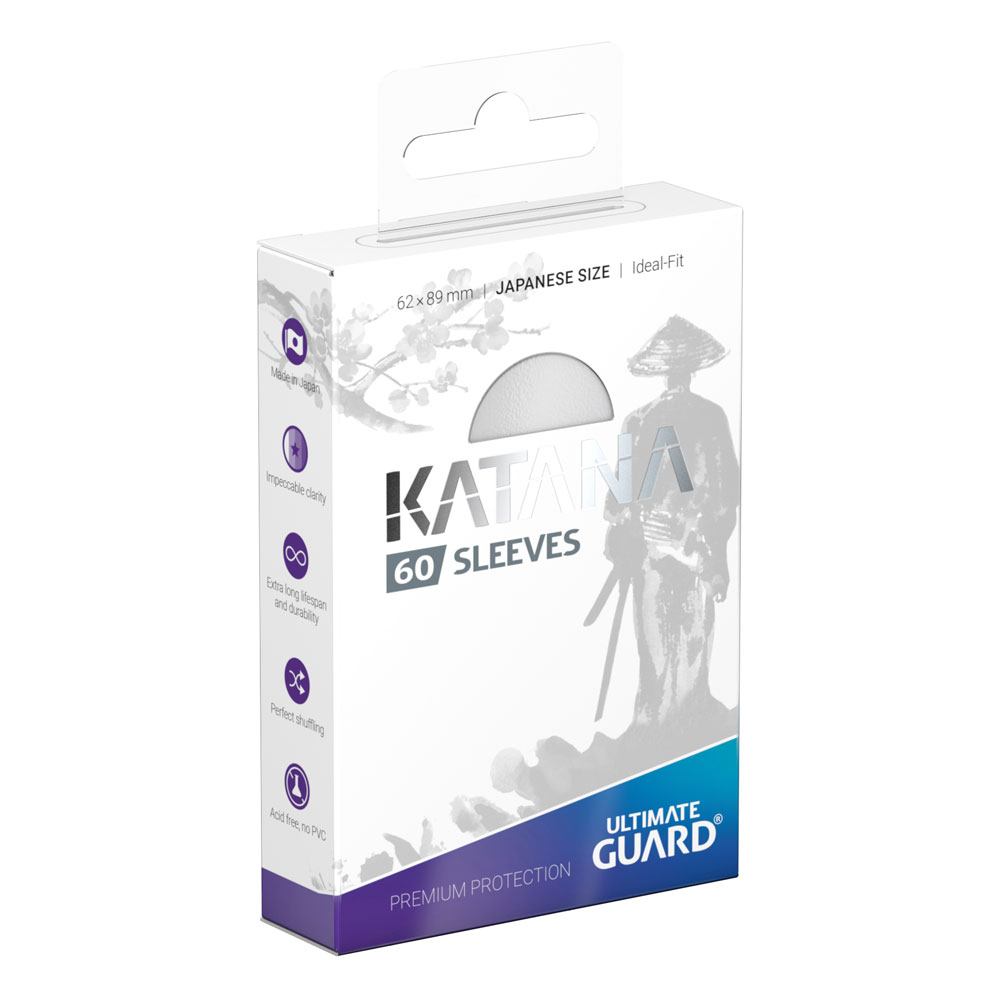 Ultimate Guard Katana Sleeves Japanese Size (60) - White - Loaded Dice