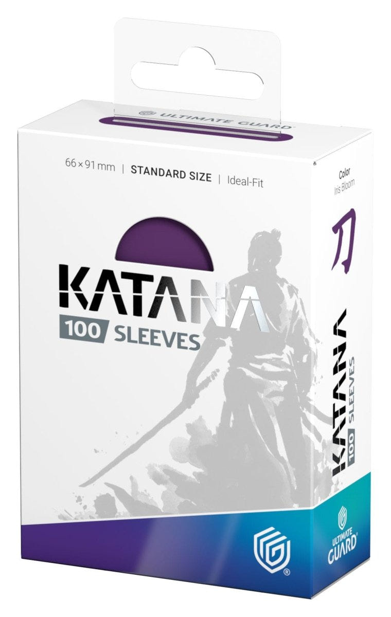Ultimate Guard Katana Sleeves Standard Size (100) - Iris Bloom - Loaded Dice