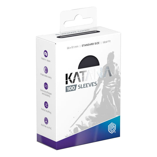 Ultimate Guard Katana Sleeves Standard Size (100) - Obsidian Shard - Loaded Dice