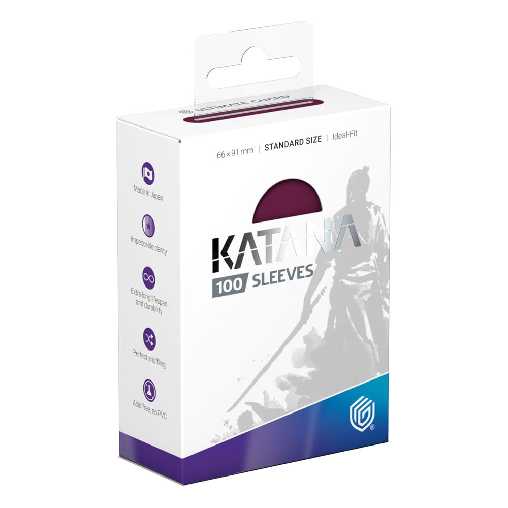 Ultimate Guard Katana Sleeves Standard Size (100) - Radiant Plum - Loaded Dice