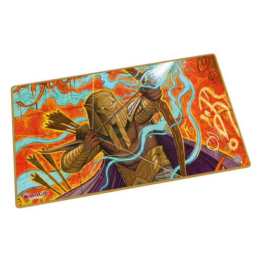 Ultimate Guard MTG Aetherdrift Ketramose play-mat, laid flat, angled view