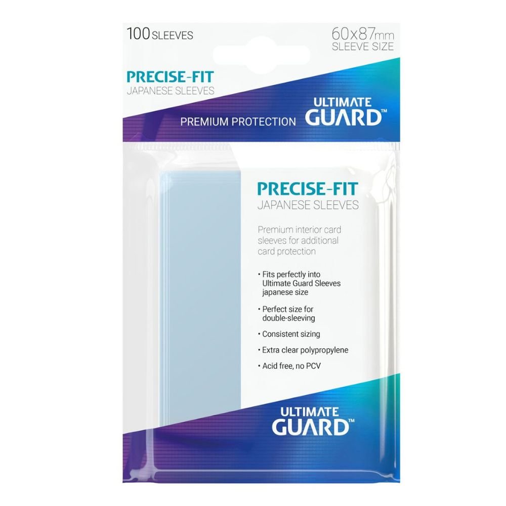 Ultimate Guard Precise-Fit Sleeves Japanese Size (100) - Loaded Dice