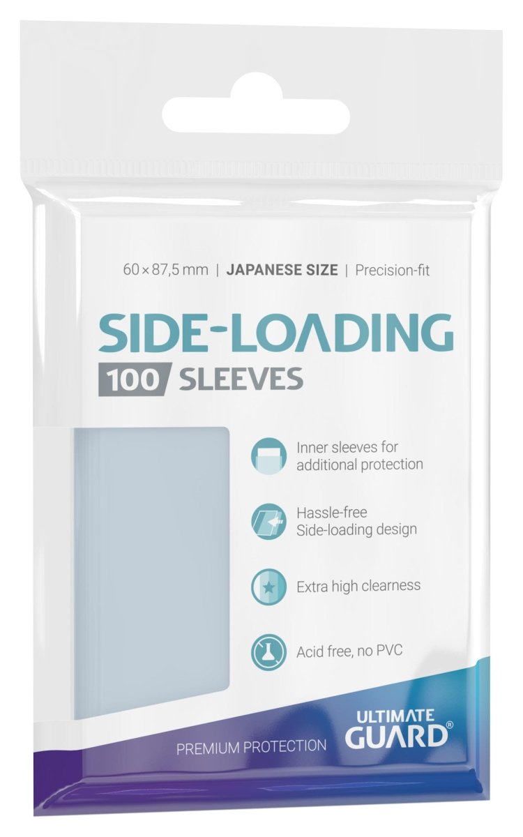 Ultimate Guard Precise-Fit Sleeves Japanese Size (100) - Side-Loading - Loaded Dice