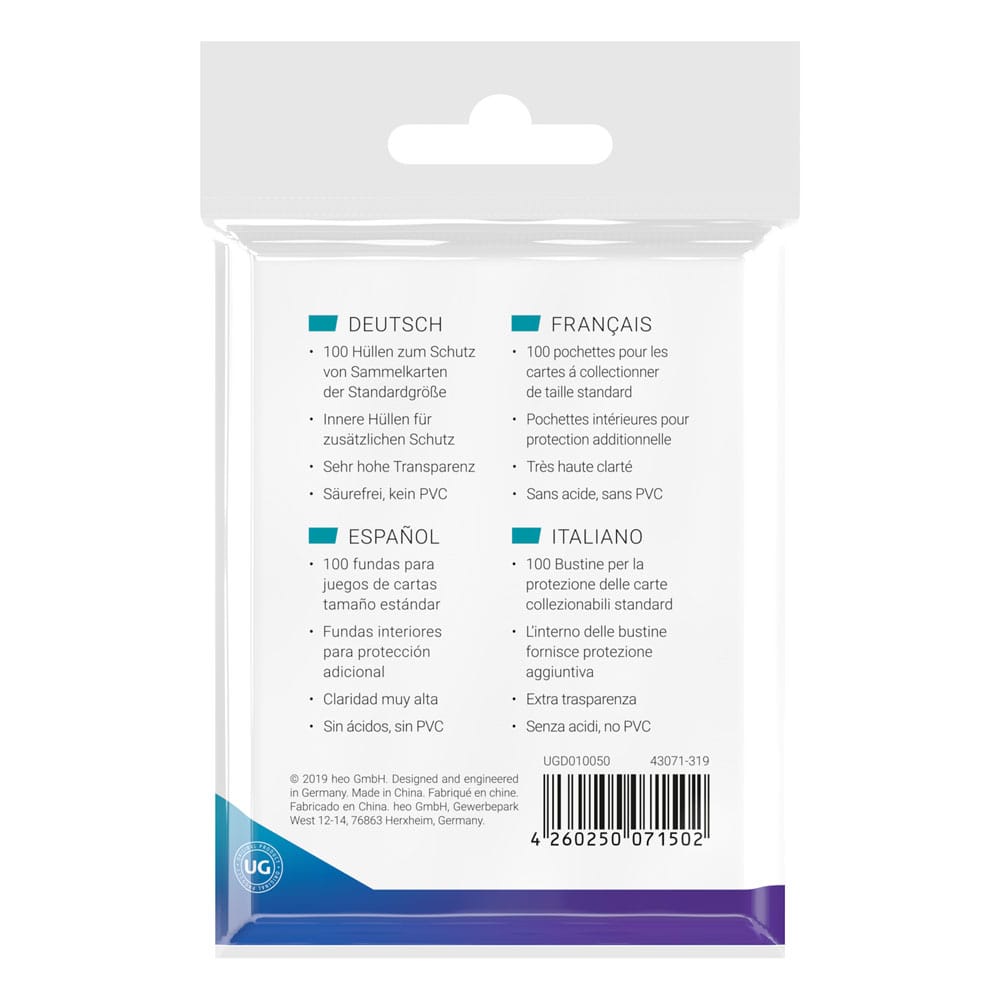 Ultimate Guard Precise-Fit Sleeves Standard Size (100) - Loaded Dice