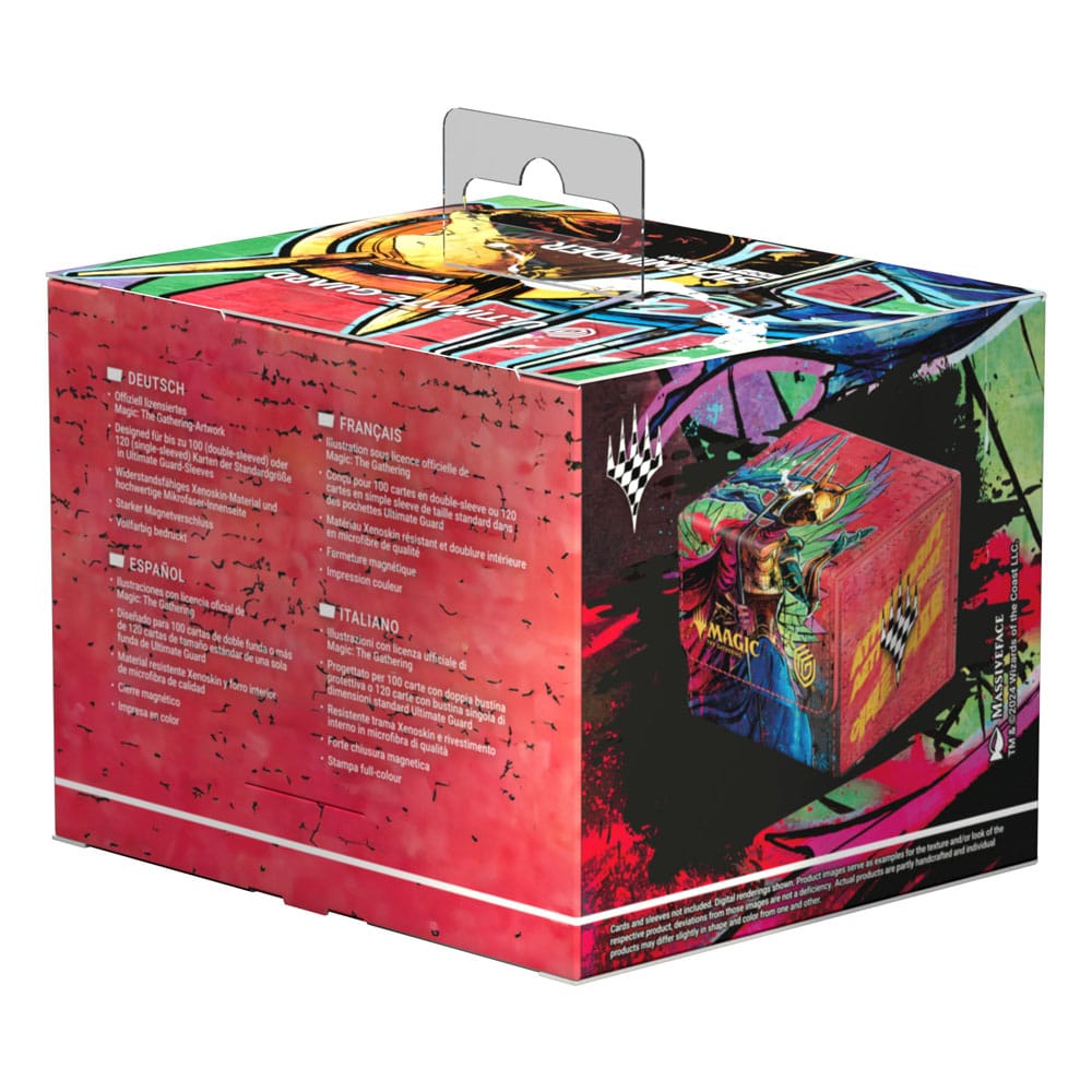 Ultimate Guard Sidewinder 100+ Aetherdrift Hazoret, Godseeker deck box, in retail packaging, back