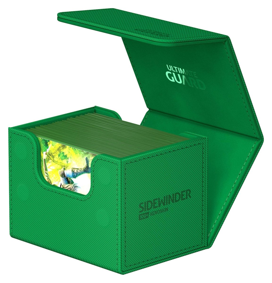 Ultimate Guard Sidewinder 100+ XenoSkin Monocolor Green - Loaded Dice
