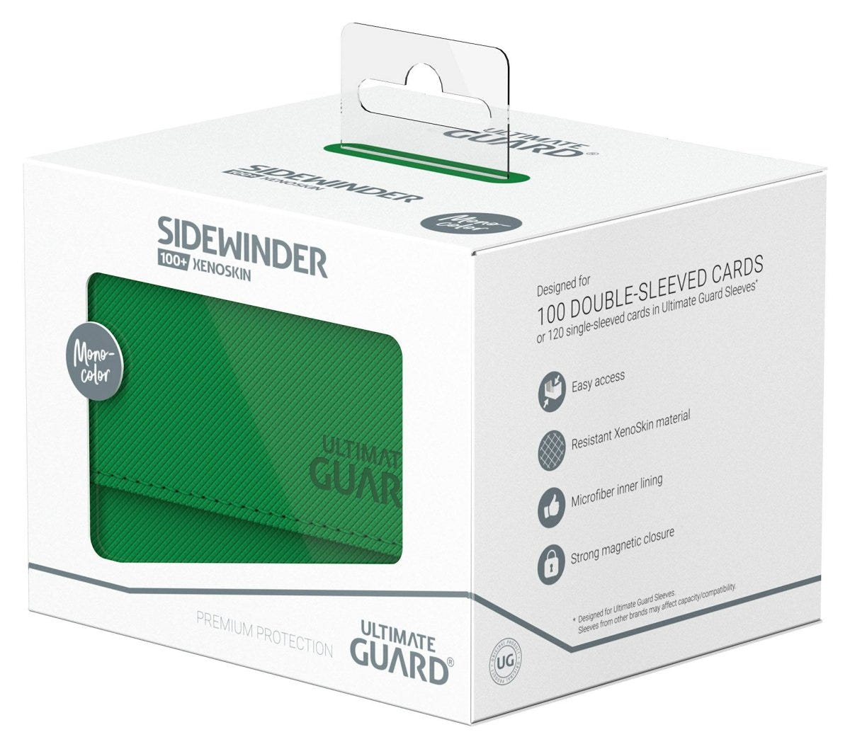 Ultimate Guard Sidewinder 100+ XenoSkin Monocolor Green - Loaded Dice