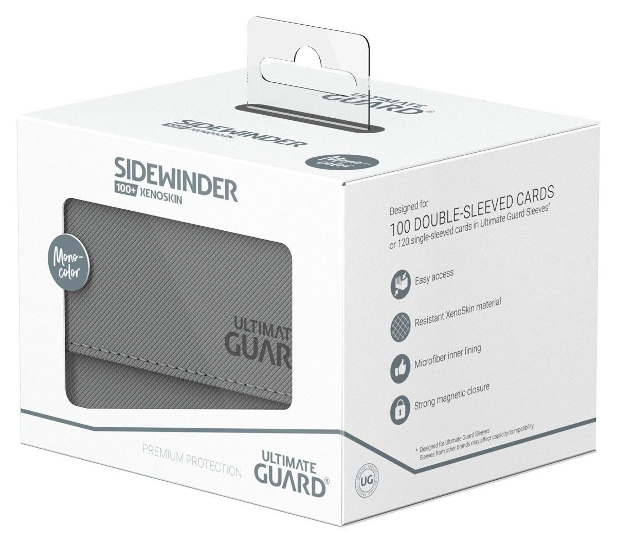 Ultimate Guard Sidewinder 100+ XenoSkin Monocolor Grey - Loaded Dice