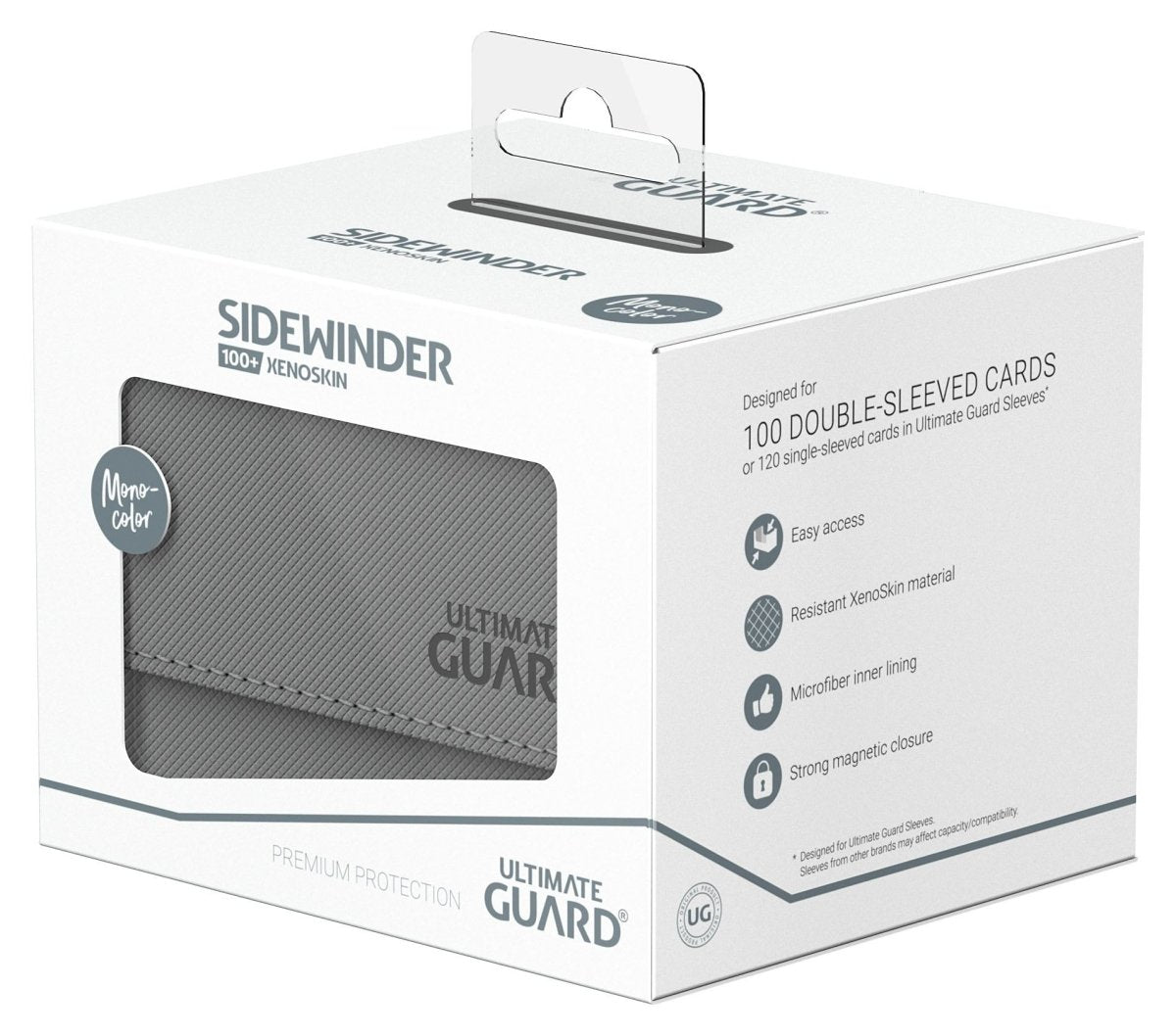 Ultimate Guard Sidewinder 100+ XenoSkin Monocolor Grey - Loaded Dice